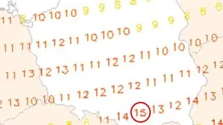 Prognoza temperatury na środę