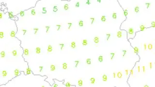 Prognoza temperatury na Wielkanoc (model GFS)