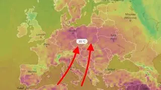 Prognoza temperatury na wtorek 30 maja