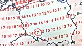 Prognoza temperatury według modelu GFS na niedzielę