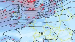 Prognoza wiatru dla Europy na 25.12 (niederschlagsradar.de)