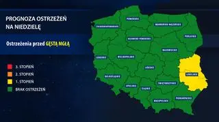 Prognoza zagrożeń IMGW na niedzielę