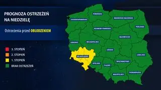 Prognoza zagrożeń IMGW na niedzielę