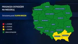 Prognoza zagrożeń IMGW na niedzielę