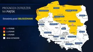Prognoza zagrożeń IMGW na piątek