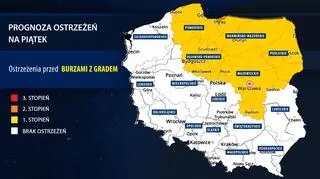 Prognoza zagrożeń IMGW na piątek
