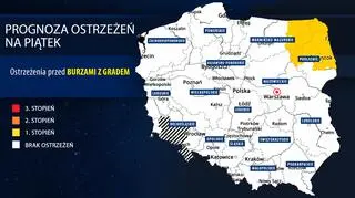 Prognoza zagrożeń IMGW na piątek