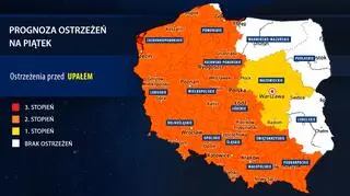 Prognoza zagrożeń IMGW na piątek