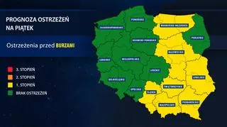 Prognoza zagrożeń IMGW na piątek