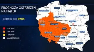 Prognoza zagrożeń IMGW na piątek