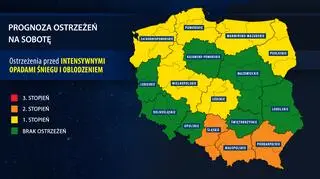 Prognoza zagrożeń IMGW na sobotę