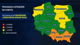 Prognoza zagrożeń IMGW na sobotę