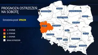 Prognoza zagrożeń IMGW na sobotę