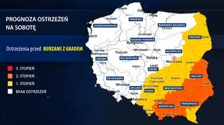 Prognoza zagrożeń IMGW na sobotę
