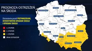 Prognoza zagrożeń IMGW na środę