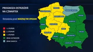 Prognoza zagrożeń na czwartek