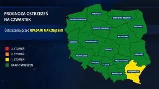 Prognoza zagrożeń na czwartek