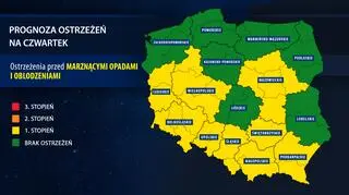 Prognoza zagrożeń na czwartek