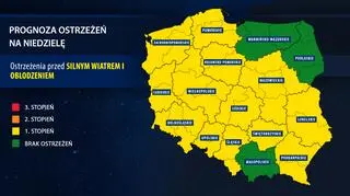 Prognoza zagrożeń na niedzielę
