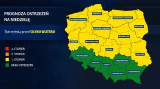 Prognoza zagrożeń na niedzielę
