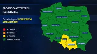 Prognoza zagrożeń na niedzielę