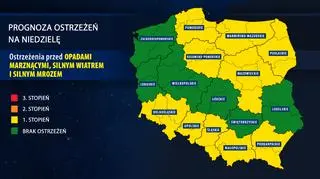 Prognoza zagrożeń na niedzielę