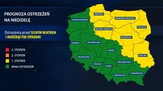 Prognoza zagrożeń na niedzielę