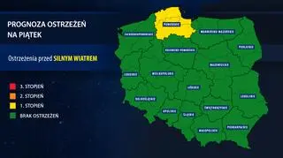 Prognoza zagrożeń na piątek
