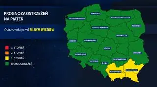 Prognoza zagrożeń na piątek