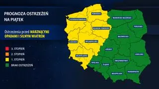 Prognoza zagrożeń na piątek