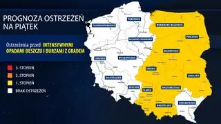 Prognoza zagrożeń na piątek