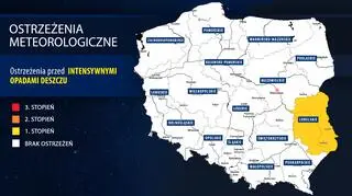 Prognoza zagrożeń na sobotę 28.08 (IMGW)	