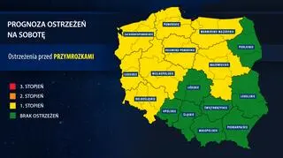Prognoza zagrożeń na sobotę