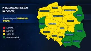 Prognoza zagrożeń na sobotę