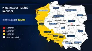 Prognoza zagrożeń na środę