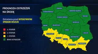 Prognoza zagrożeń na środę