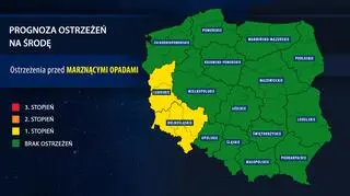 Prognoza zagrożeń na środę