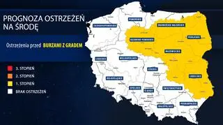 Prognoza zagrożeń na środę