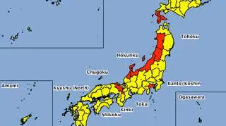 Prognoza zagrożeń w Japonii