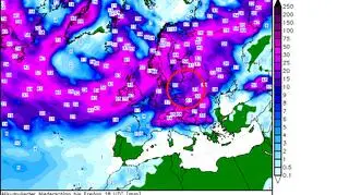 Prognozowana skumulowana suma opadów deszczu od 24 do 31 lipca  (wetter3.de)