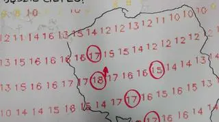 Prognozowana temperatura na czwartek