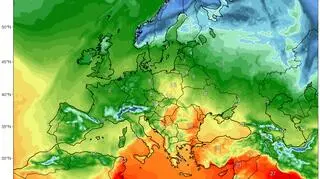 Prognozowana temperatura na sobotę (16 listopada)(GFS/University of Maine)