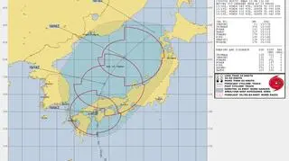 Prognozowana trasa burzy tropikalnej Krosa (https://www.metoc.navy.mil)