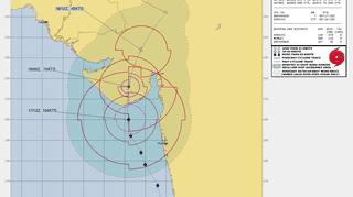 Prognozowana trasa cyklonu Tauktae (JTWC)