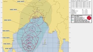 Prognozowana trasa cyklonu tropikalnego (JTWC)