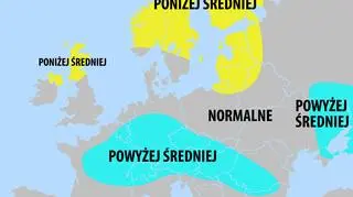 Prognozowane opady zimą