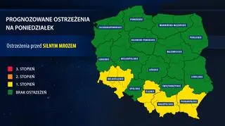 Prognozowane ostrzeżenia IMGW