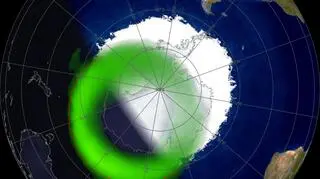 Prognozowane występowanie zorzy polarnej na półkuli południowej