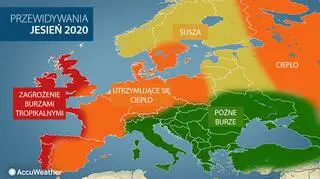 Przewidywania amerykańskich meteorologów na jesień 2020 (tvnmeteo