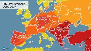 Przewidywania amerykańskich meteorologów na lato 2019 (tvnmeteo